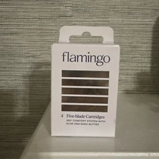 Flamingo Women's Razor Blade Refills - 5 Blade Refill Cartridges (4ct) New