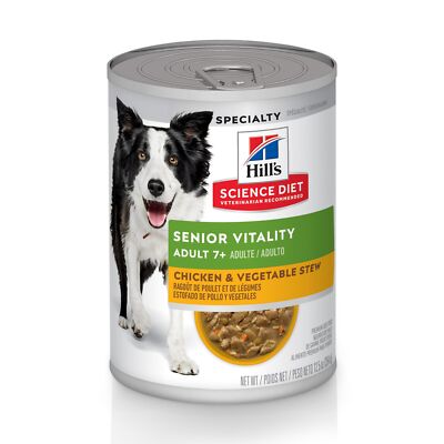 	Hill's Science Diet Adult 7+ Youthful Vitality Chicken & Vegetable Stew Canned	