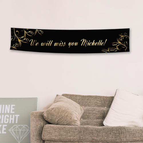 Personalised Farewell Retirement Party Happy Birthday Decoration Banner Supplies - Picture 5 of 5