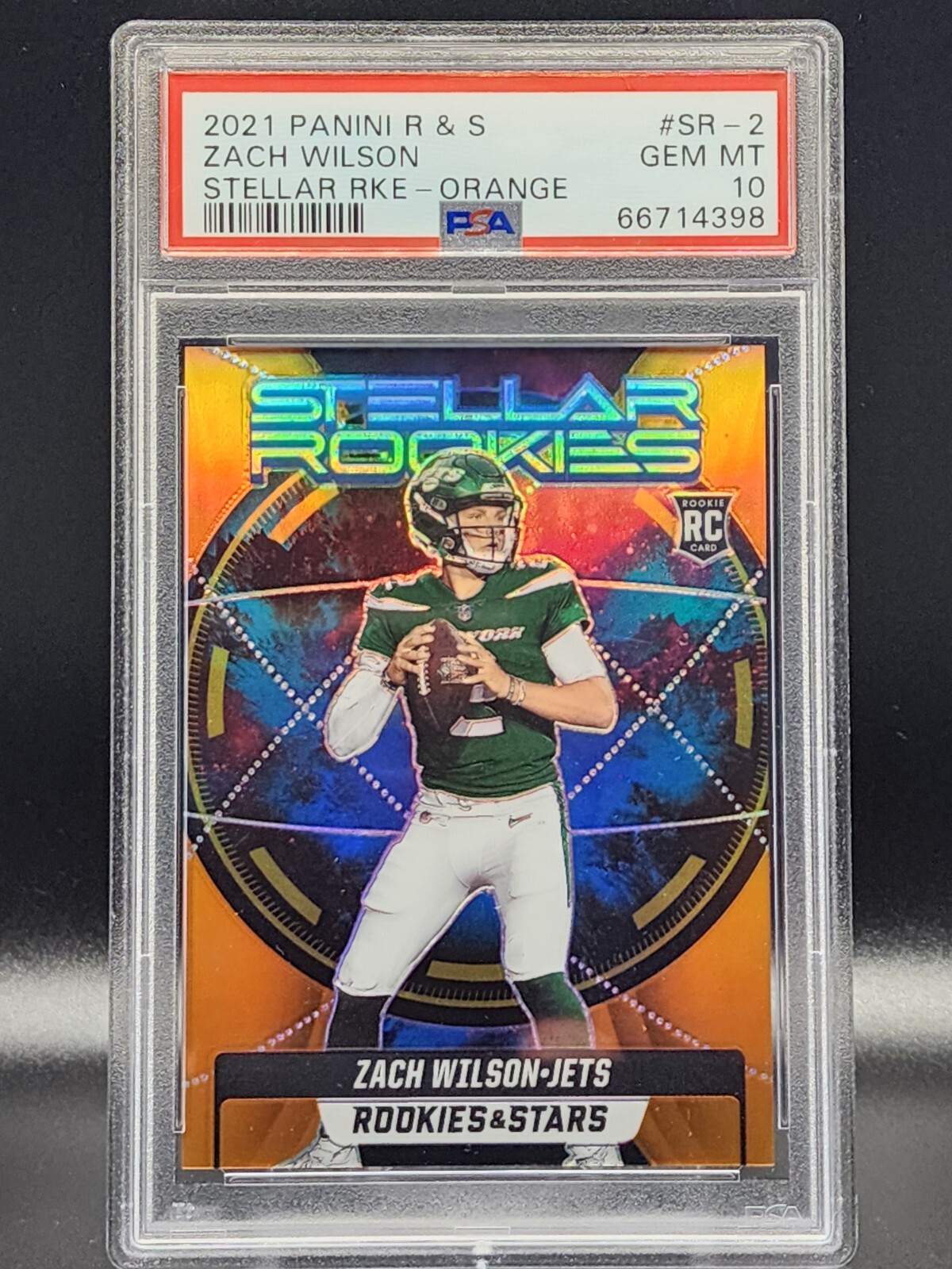 Zach Wilson Panini Rookies & Stars Stellar Rookies #SR2 Orange