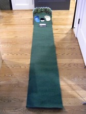 Sharper Image 8ftx17in Indoor Golf Putting Mat with Electronic Return Backdrop