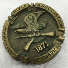 Vintage Belt Buckle NRA National Rifle Association, 1871, 6079 Baron Buckle