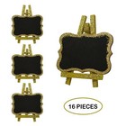 16 Mini Chalkboard Name Message Boards Christmas Wedding Party Glitter Gold