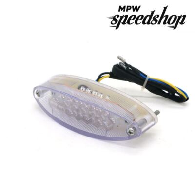 Universal Custom Motorcycle LED Tail Light- Clear