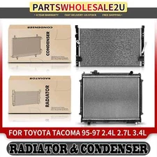 Radiator & AC Condenser Cooling Kit for Toyota Tacoma 1995-1997 2.4L  2.7L 3.4L
