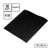 Schleifpapier Bogen 50 Blatt Nass-Schleifpapier 230X280 Mm KöRnung 120