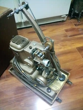 Vintage Ampro Stylist 16mm Sound & Silent Film Projector & Case Powers On, Runs