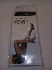 Berkshire 4943 Shimmers Opaque Tights, Black, Petite