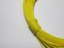 50 Meters Yellow Waxed Polyester Twisted Cord 1mm Macrame String Linen Thread