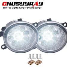 Pair LED Fog Lights Bumper Driving Lamps Bulb For TOYOTA SIENNA 2011-2020 6000K