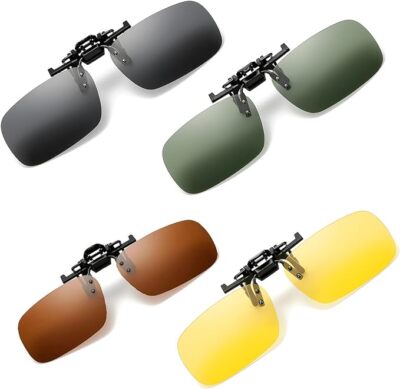 Verbessern Sie Ihre Golfsonnenbrille HD 4K Vision farbige Gläser UV Clip-On Sonnenbrille