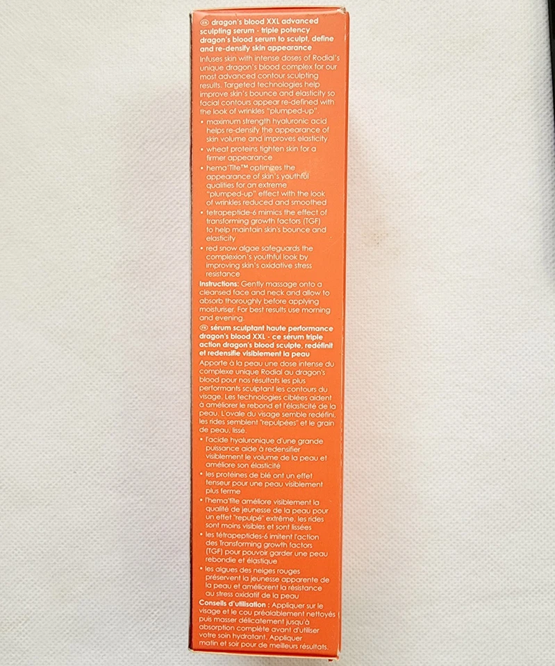 Suero de escultura avanzado Rodial Dragon’s Blood XXL hidratado/esculpido 1,01floz, C24 Foto 3 de 3