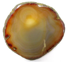 Vintage Agate Belt Buckle Polished Stone Slice Womens Stretch Belt Hippy Boho B