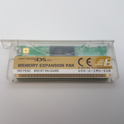 Nintendo DS Lite Memory Expansion Pak Transparent Speicheradapter USG-A-ZMU-EUR