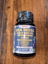 MDA Supplements Sea Moss 16-in-1 Capsules - 19.445 mg - 60 Count - Ex: 6/26
