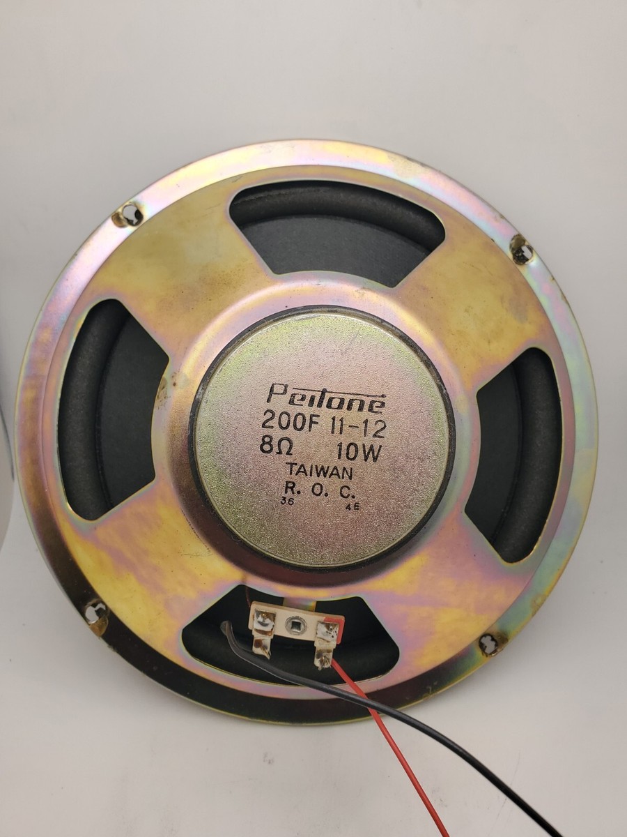 ガストン Woofer 200mm 90g Peitone Taiwan 200F 11-12 8 ohms 10 Watt Speaker - NOS New Old