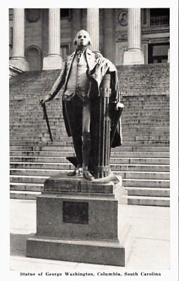 Columbia South Carolina SC Statue of George Washington Postcard | eBay