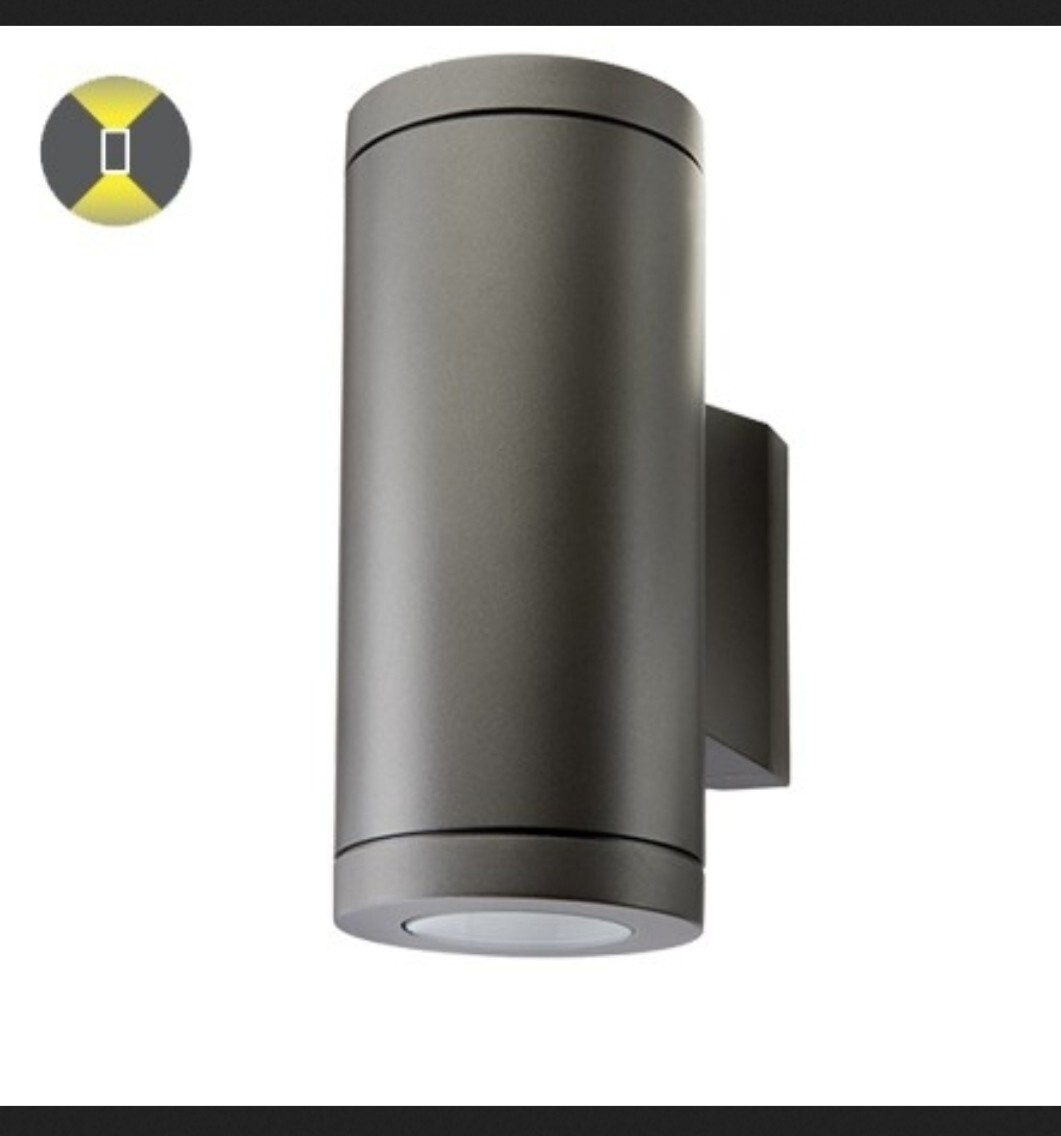 Applique cylindrique SG METRO 2xGU10 applique murale haut et bas IP54