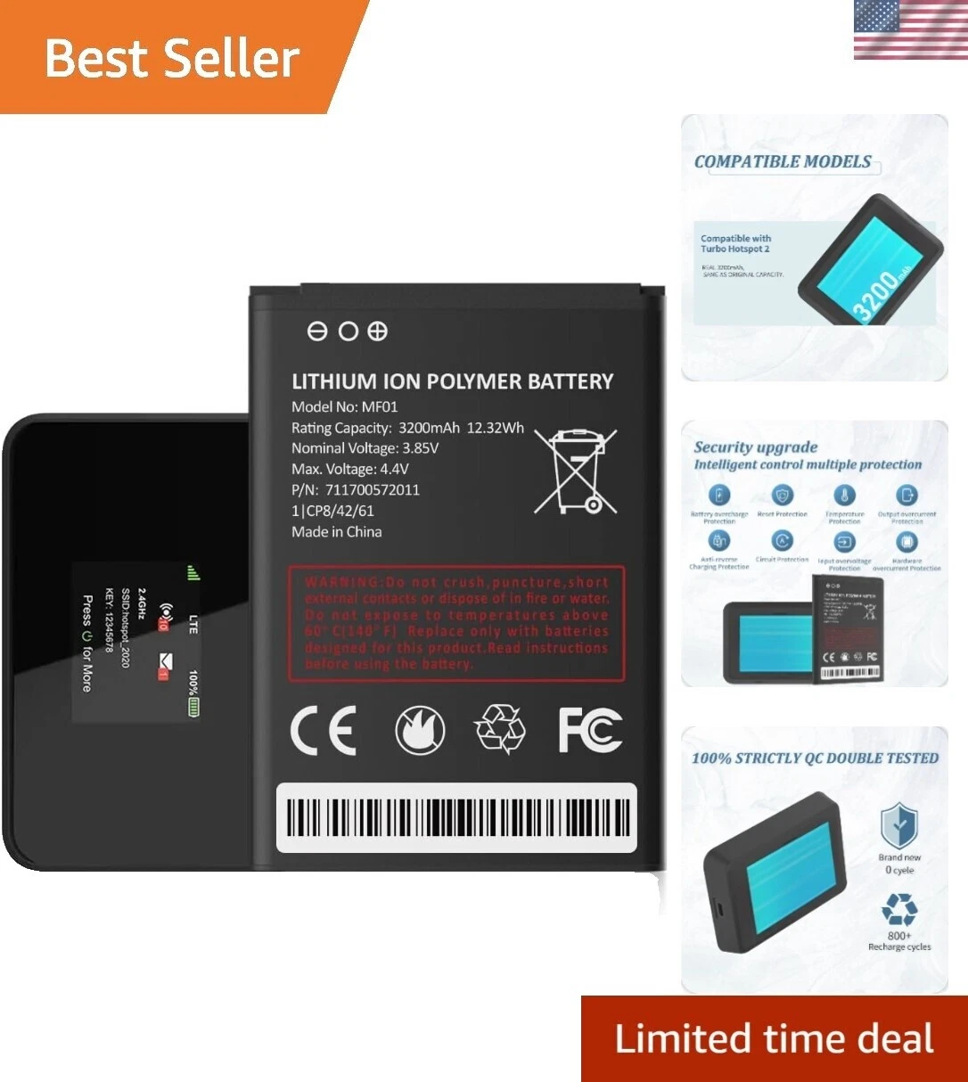 Baterías para teléfonos celulares para Alcatel Fire E