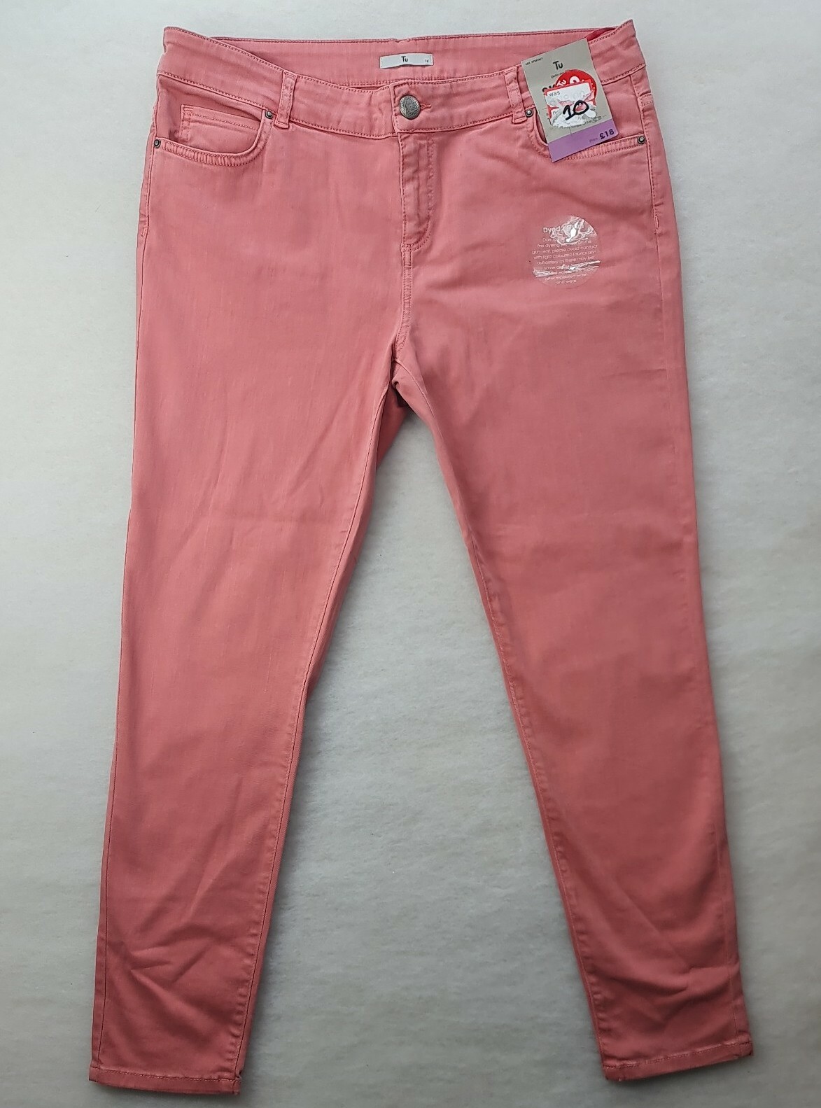 Купить TU - Womens - Salmon Pink Jeans 