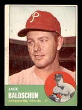 1963 Topps Baseball #341 Jack Baldschun EX *e2