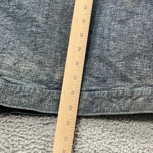 Vintage Mecca Mens Denim Shirt 5XL Button Up 90s Y2K Streetwear Baggy Oversized - Picture 12 of 13