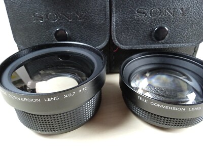  SONY Vide Conversion  Lens  Tele 1.5X VCL-1546 & Wide 0.7X VCL-0756