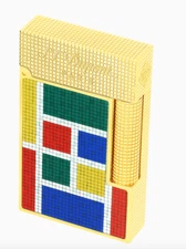 S.T. Dupont Line 2 Multi Colored Mosaic Lighter, Casablanca C16122, New In Box
