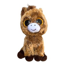 Ty Beanie Boos Harriet The Horse (MWMT) 6" 15cm with Big Golden Eyes 2017