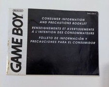 NINTENDO GAME BOY CONSUMER INFORMATION AND PRECAUTIONS BOOKLET