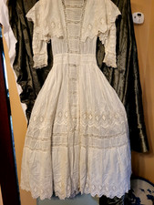 Antique Edwardian white dress