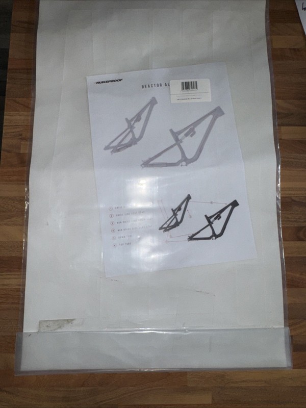 Nukeproof Reactor Alloy MTB Frame Protection Kit Genuine