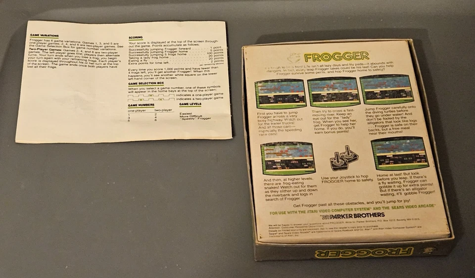 Frogger Atari 2600/7800/2600+/7800+ 1982 COMPLETO CIB PROBADO FUNCIONA Foto 2 de 4