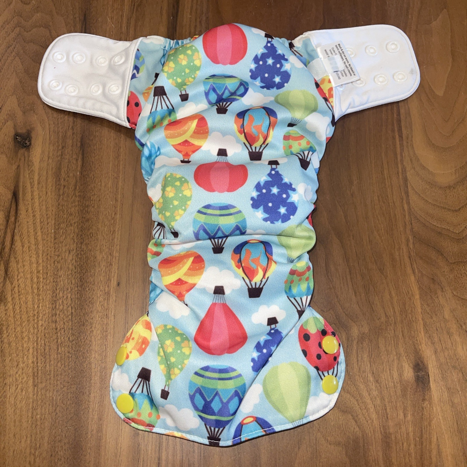 RARE Blueberry Simplex Organic All-in-One Cloth Diaper HOT AIR BALLOONS Size M ✨