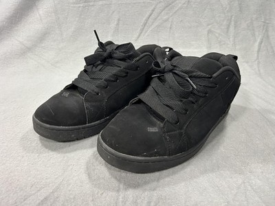 DC Shoes Court Graffik Shoes Men Size 10.5 Black Skateboarding Chunky Fat Tongue