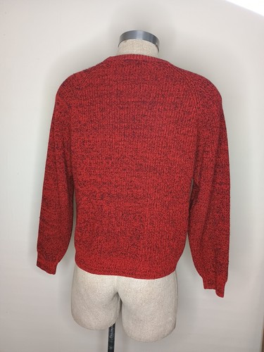 Trader Bay Sweater Mens Sz L Crewneck Grandpa Knit Vintage 90s - Picture 3 of 10