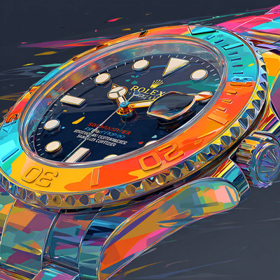 Rolex Yacht Master Pop Art 24x24 Giclée Art Print Ltd 1/25 Signed COA Rombley C6
