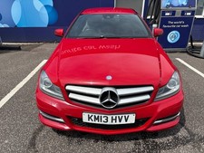 MERCEDES C CLASS C220 CDI COUPE  AMG SPORT PLUS RED 2143cc DIESEL 2013