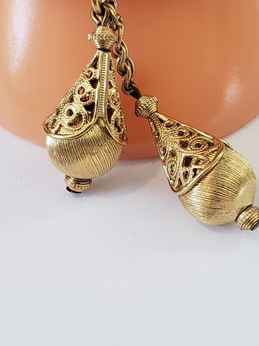 Vintage Buch Stück Monet Bolero Hänger Armband goldfarben Doppelglied - Bild 3 von 9