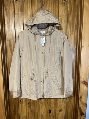 Women's Kim Roger's Everyday Jacket Light Rain Jacket Beige Size Medium