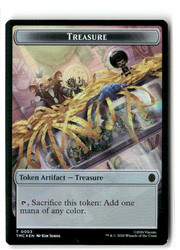 Treasure // Clue Double-Sided Token (Foil) - Commander: Teenage Mutant Ninja Turtles