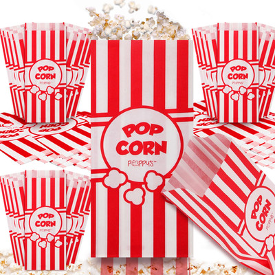 Paper Popcorn Bags- 120Pcs 1Oz Concession-Grade Bags,Popcorn Machine Accessories