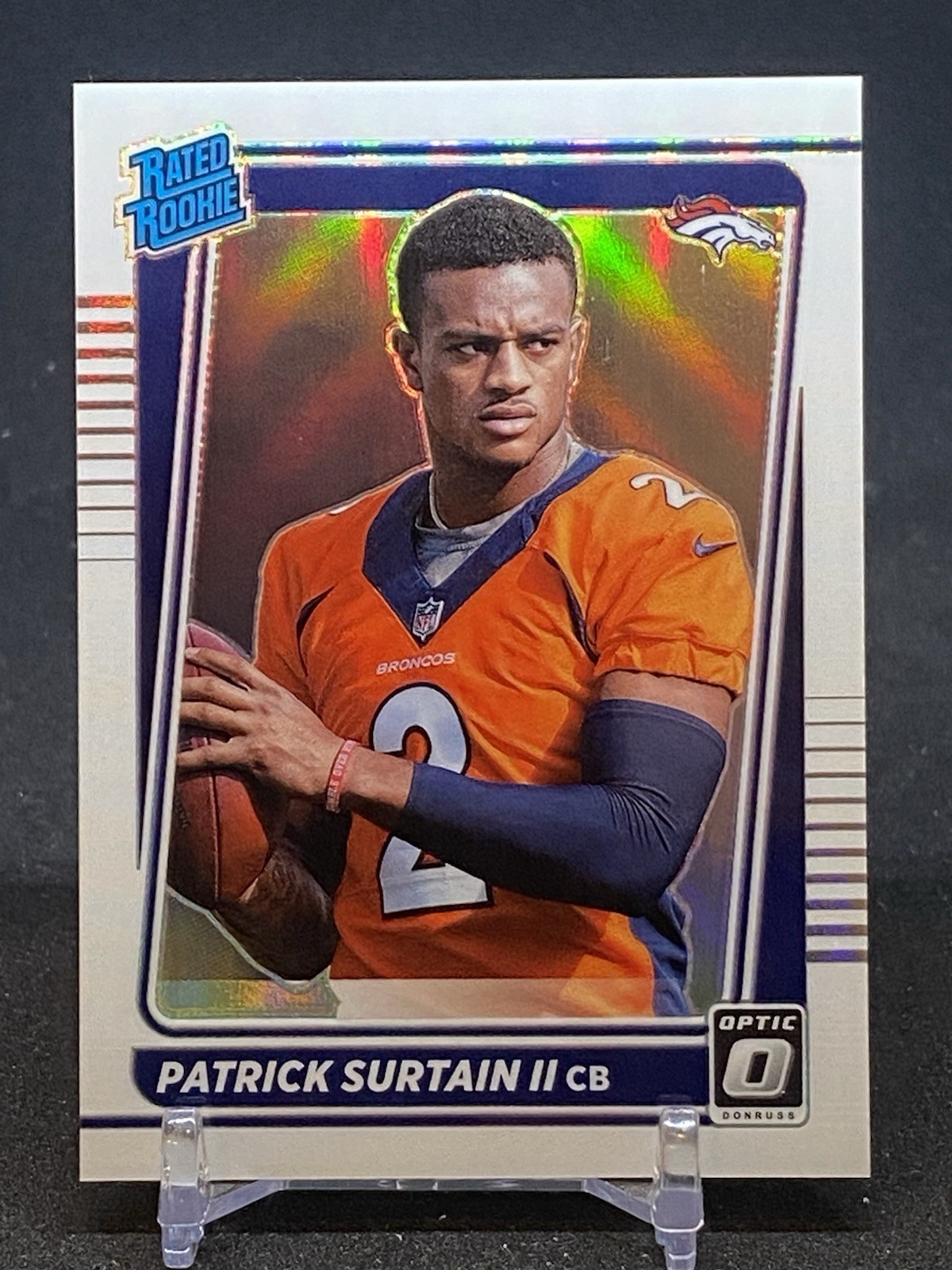 2021 Donruss Optic #244 Patrick Surtain II Holo Variation