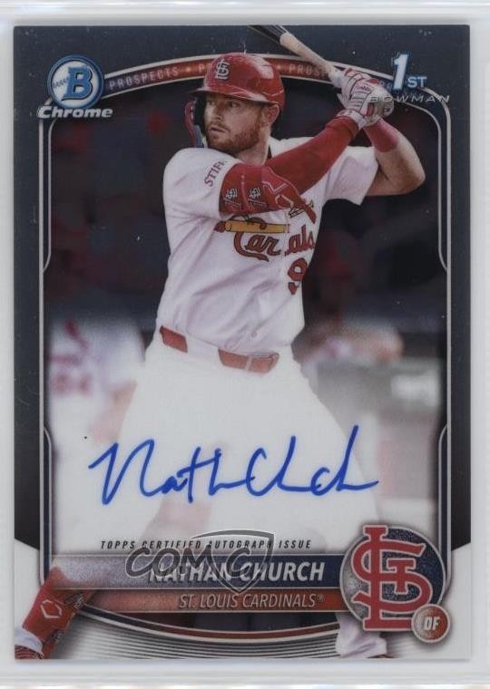 2025 Bowman Chrome Prospect Auto Nathan Church #CPA-NCH Auto 1m1f