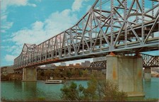 Brent Spence Bridge Cincinnati Ohio Covington Kentucky I-75 Postcard