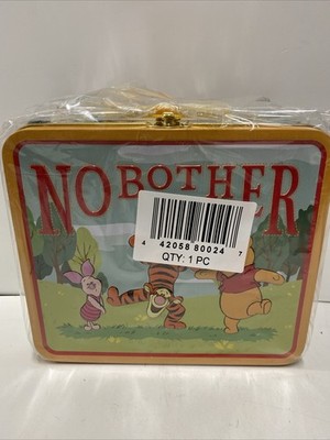 Disney Winnie The Pooh & Pals Tigger Piglet Tin Lunch Box Retro No Bother NEW