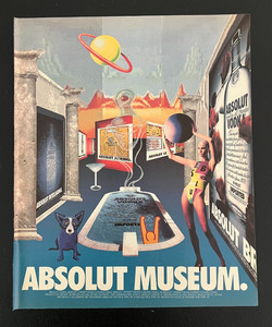 1994 Absolut Museum Vodka Magazine Vintage Print Ad 10" x 12"