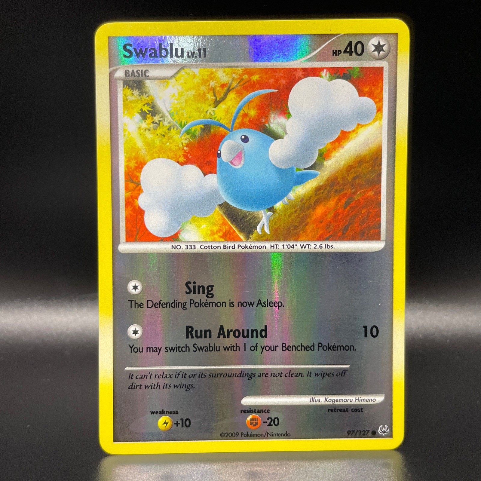 Swablu 97/127 - Pokemon TCG : Platinum Base - Reverse Holo - LP