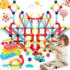 STEMTiles Magnetic Building Blocks Montessori Magnet Toys 36PCS, Multicolor