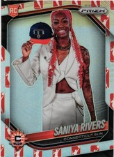 2025 Panini Prizm WNBA #150 Saniya Rivers WNBA Logo Prizms-RC
